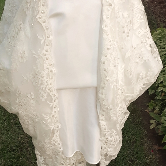 FINAL lvg 9/15 Designer Gown Tea Length wedding quinceanera ball formal - Picture 16 of 16